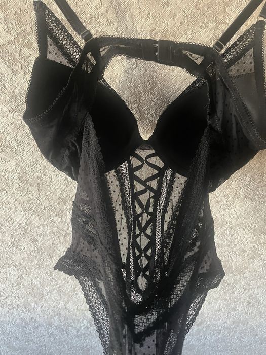 Комбидресс гепюровый черного цвета