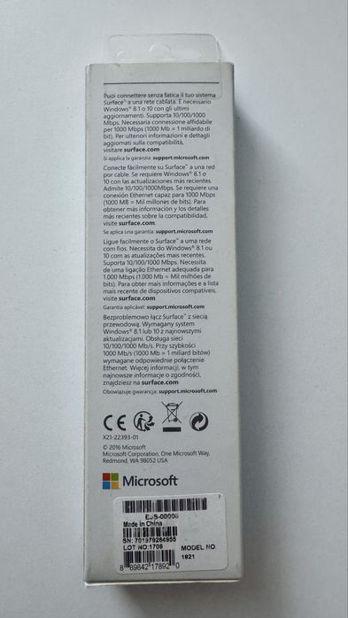 Adapter Microsoft Surface Ethernet