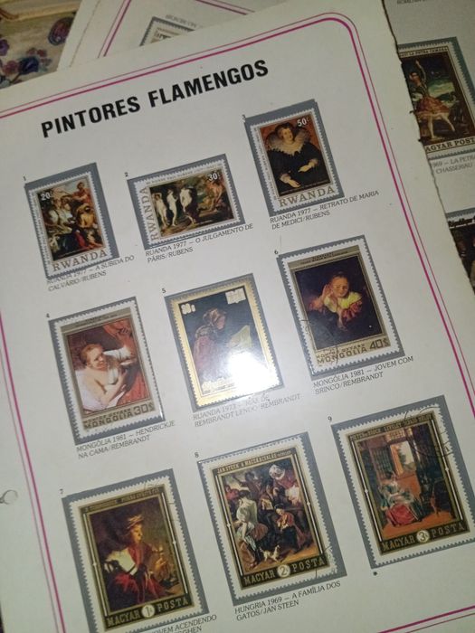 Selos de arte e pintura