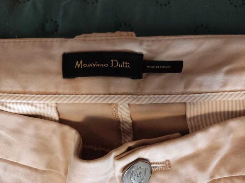 Calças bege Massimo Dutti