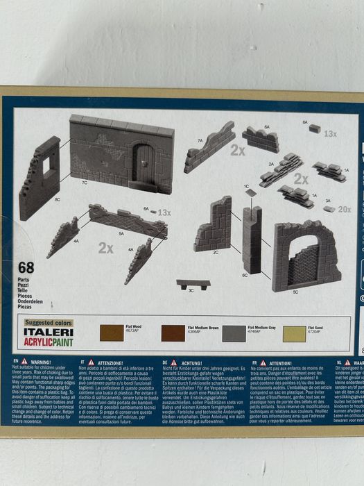 Akcesoria Diorama Walls and Ruins ll model Italeri 6090