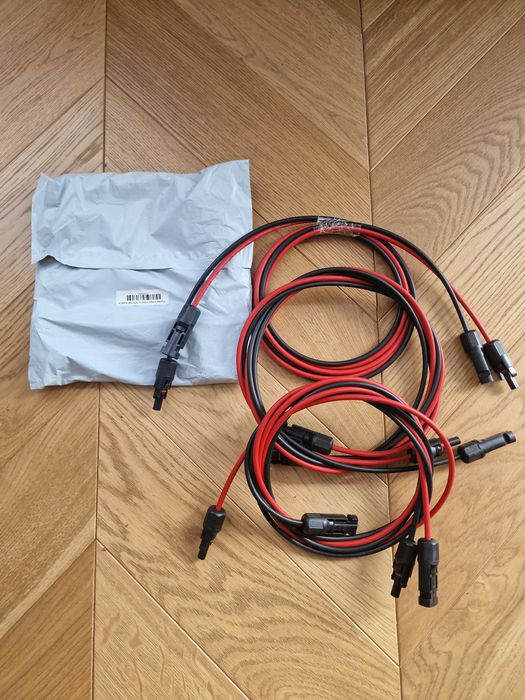 Przewody solarne z zestawu Ecoflow 2m