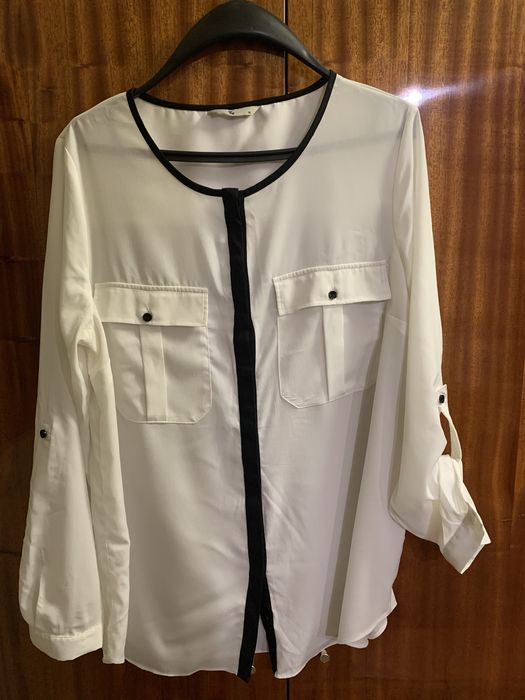 Блуза  біла шифон  TU