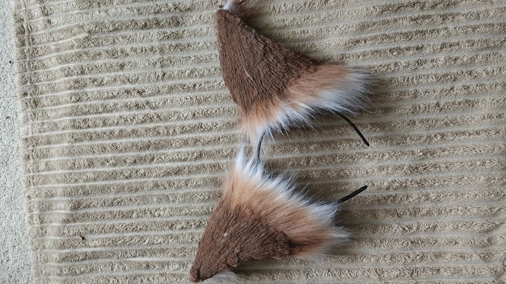 Furry therian uszy Dino mask skull dog cosplay kostium