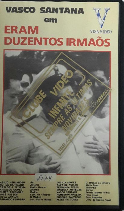 Pack de 8 filmes VHS Portugeses