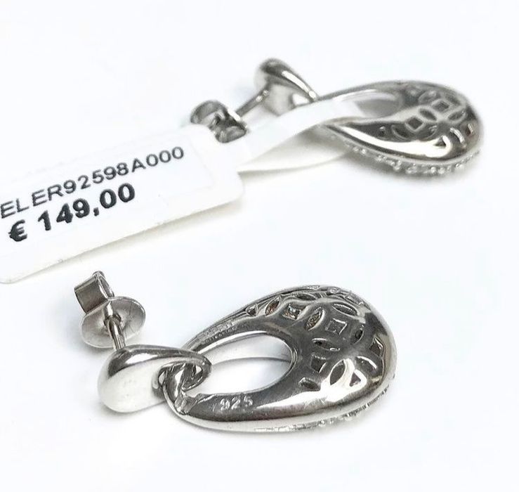 Esprit срібні сережки - пусети, цирконій