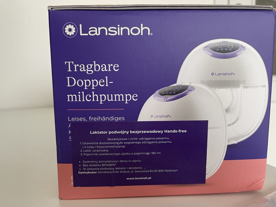 Laktator muszlowy podwojny Lansinoh Hands Free