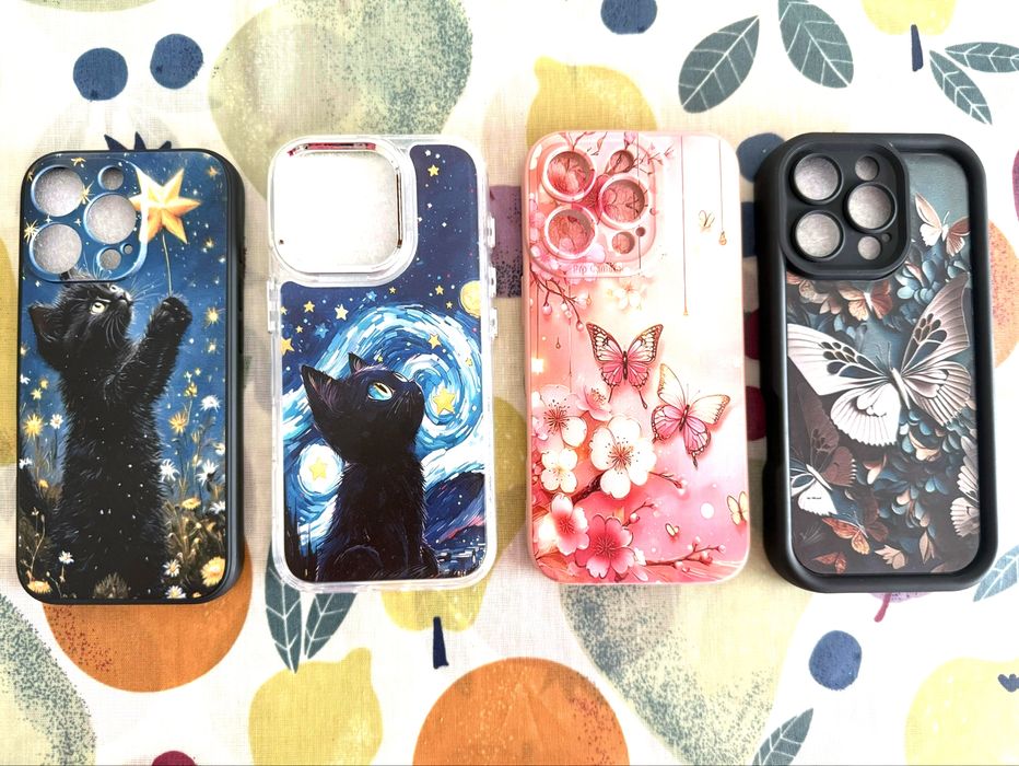 Capas Apple Iphone 16 Pro - Borboletas/Gato