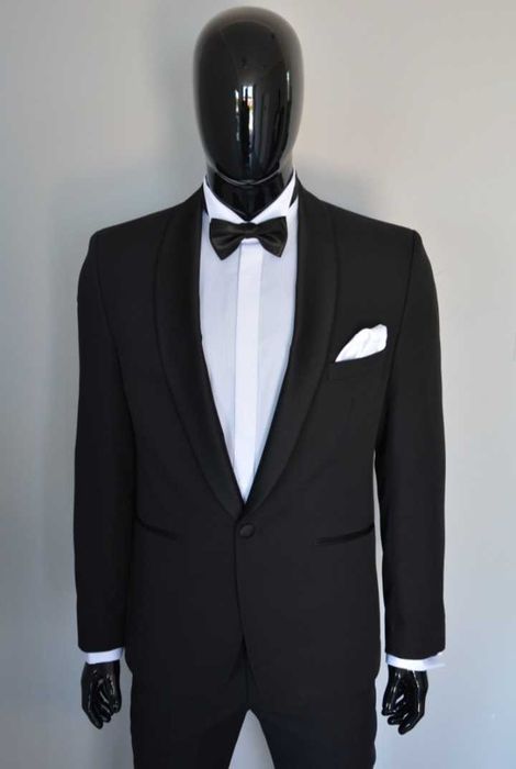 Czarny smoking Lassar