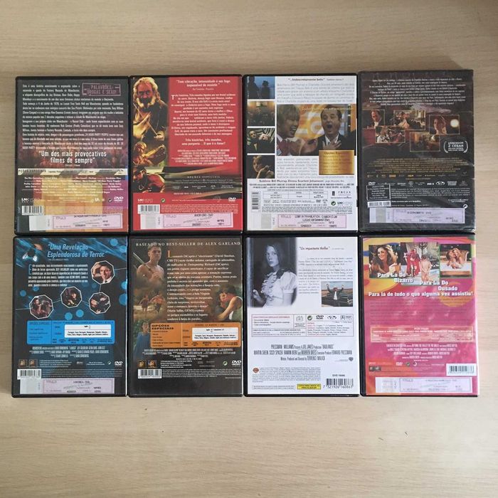 Lote de 8 filmes em DVD