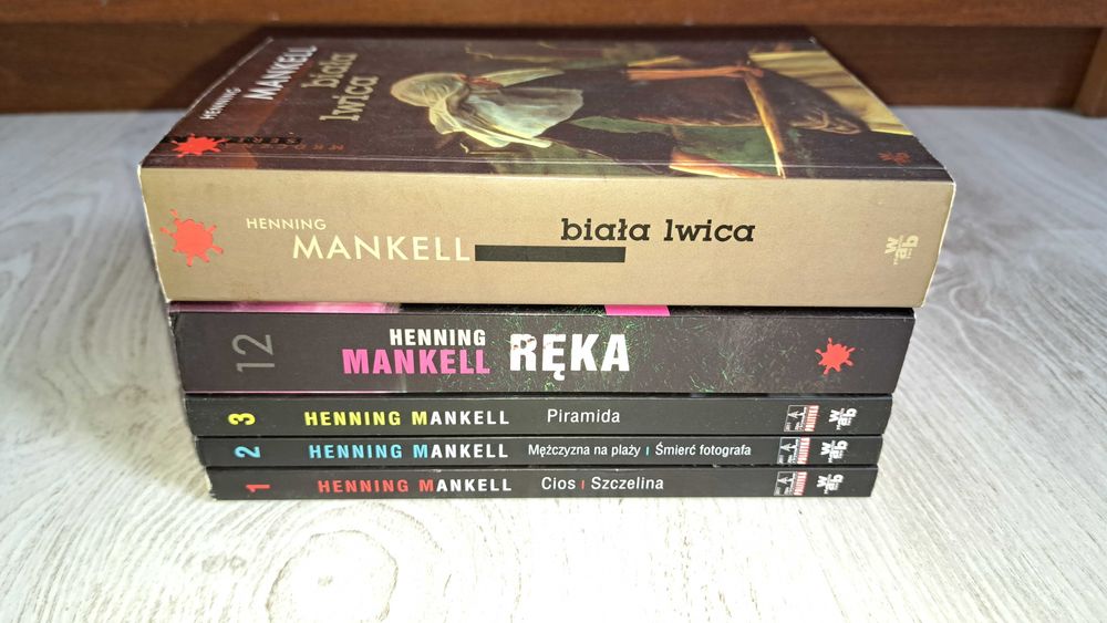 Henning Mankell Piramida Cios Szczelina Pierwsze śledztwa Biała lwica
