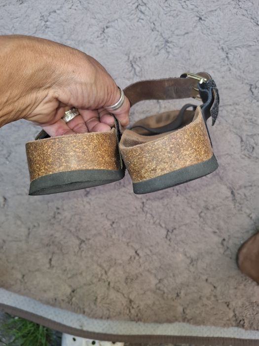 Prive Shoe Collection klapki na korkowej koturnie  39
