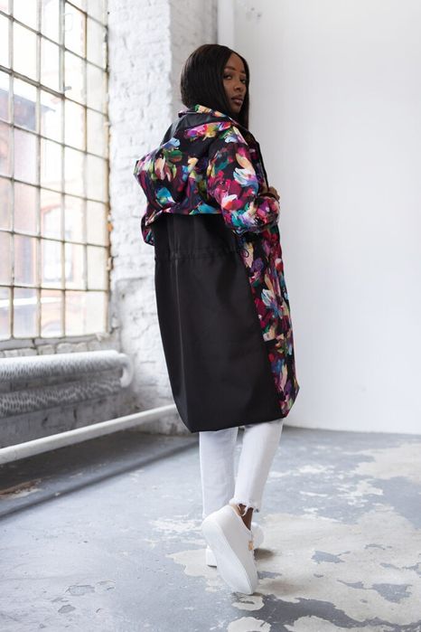 Parka damska waterproof print kolekcja Premium M L XL 2XL, 3XL 4XL