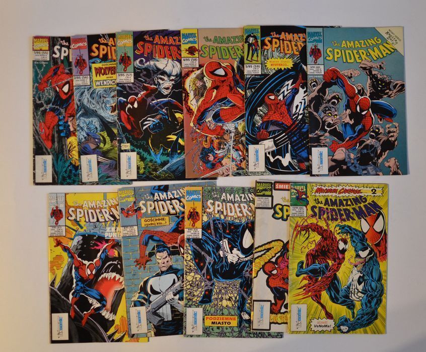 Spider-man tm semic 1995 Kompletny rocznik zestaw komiksów