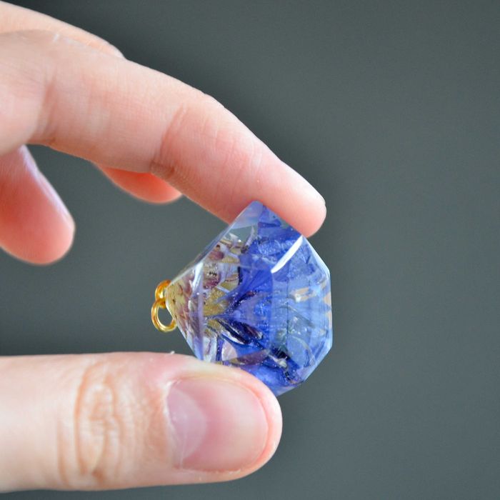 Naszyjnik diament z chabrem