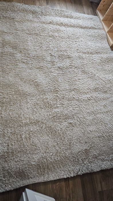 Dywan shaggy 200 x 280 cm beżowy