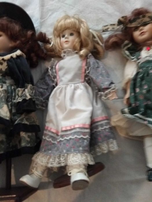 Lote de Bonecas Antigas + Boneco Marionete coleção