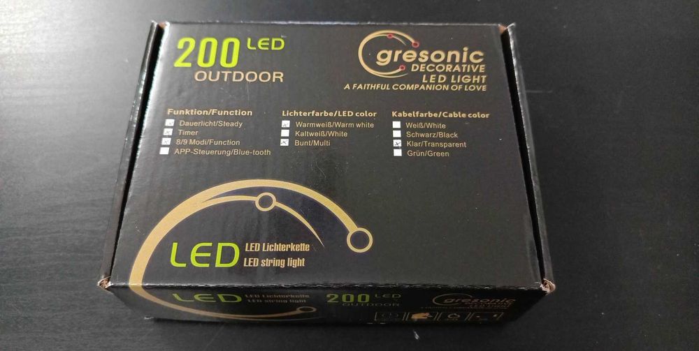 Łańcuch świetlny 200 LED