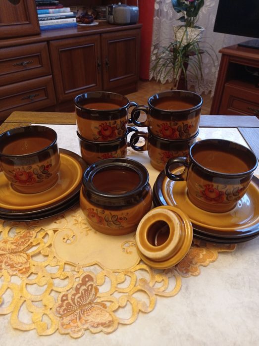 Porcelit wz Dzika róża Pruszków hit PRLu. Stan idealny