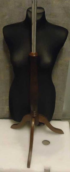 Manekin krawiecki damski czarny regulowany .