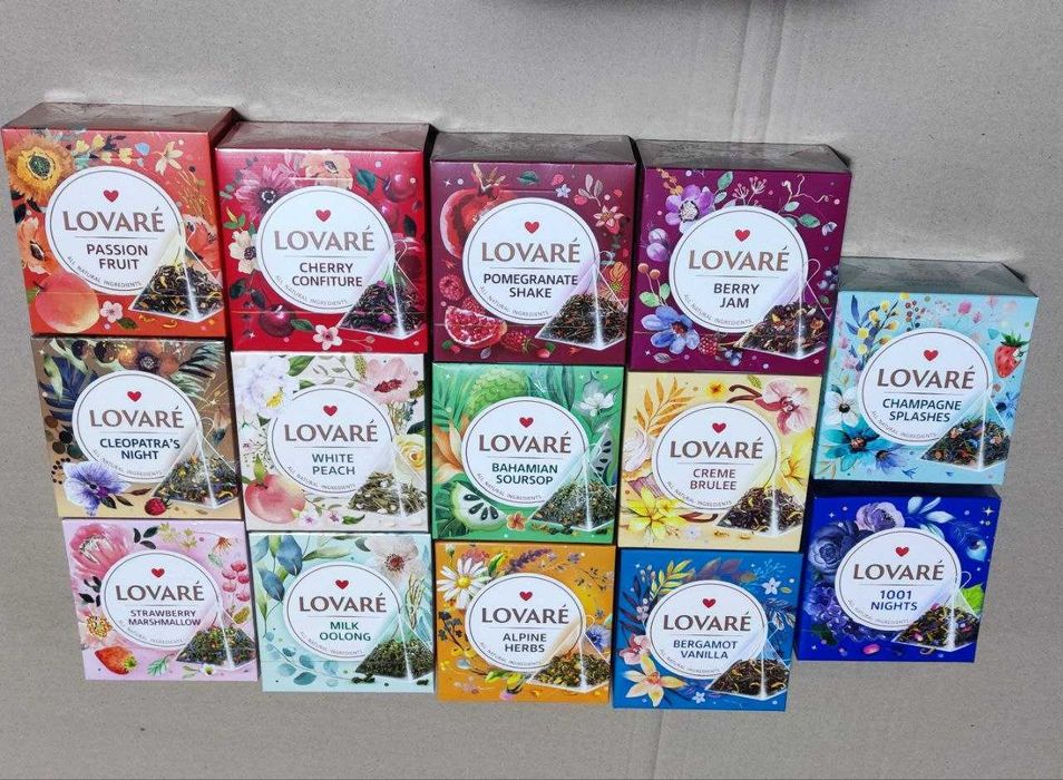 Чай ТМ LOVARE Пірамідка,15 пакетиків , смачний ,чай, Акція