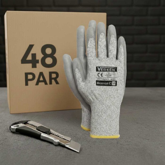 Rękawice robocze Antyprzecięciowe 48 PAR Rozm 11 (XXL) - 6,10 zł netto