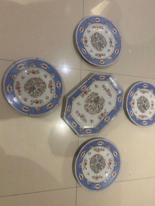 Conjunto pratos porcelana chinesa secular
