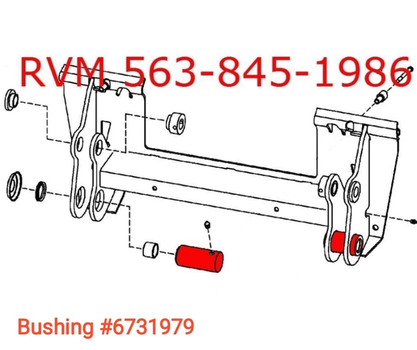 Втулки для Бобкет 6731979, 7145439, 6717259, 6717260 bushing bobcat