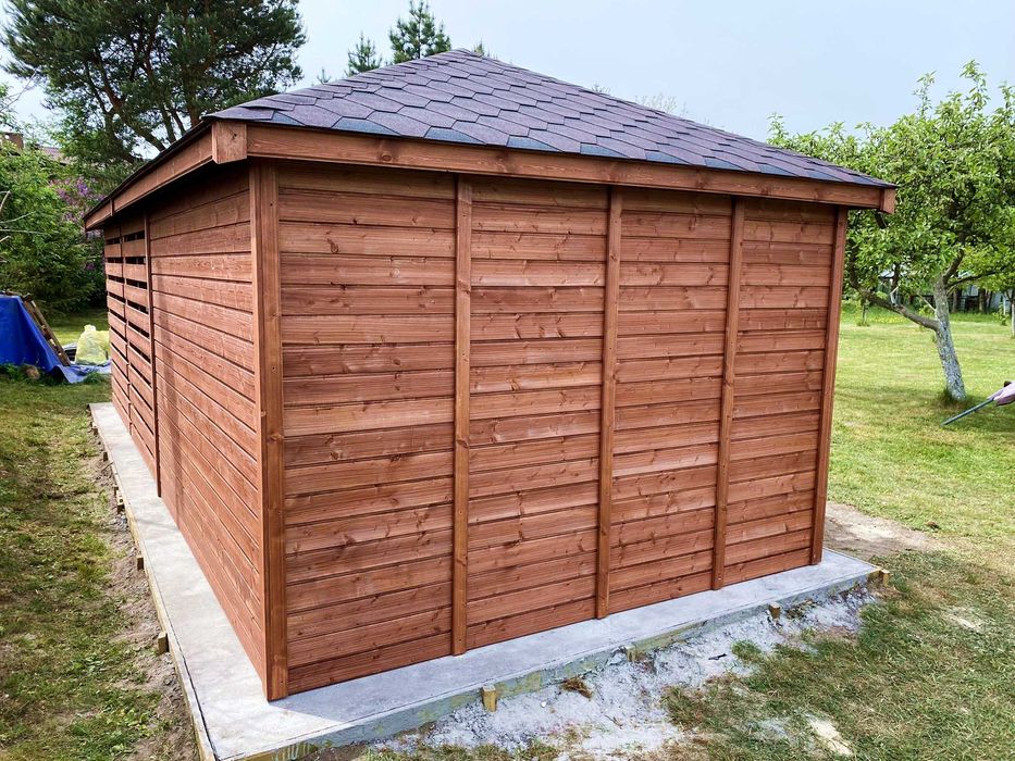 Altana ogrodowa z domkiem narzędziowym Afrodyta 3m x 7m - PRODUCENT