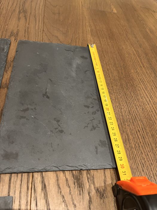 Talerz kamienny łupkowy czarny