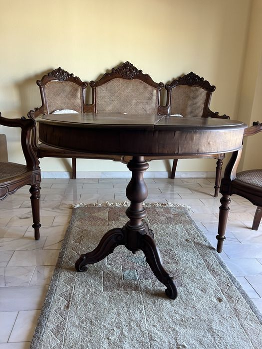 Conjunto canapé palhinha