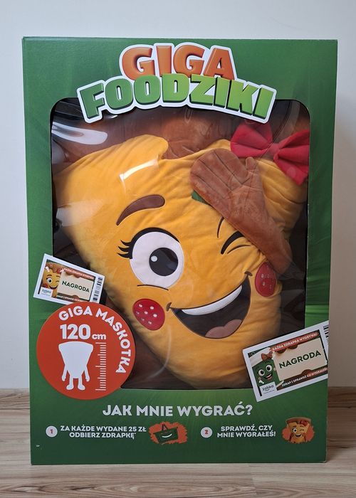 Nowa maskotka Żabki Giga Foodziki Picka pizza