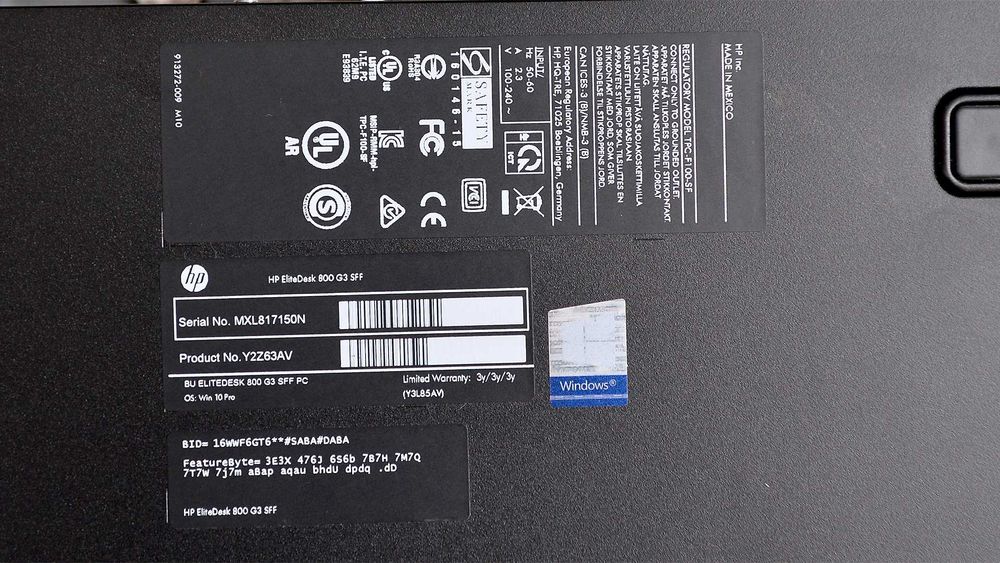 HP Elitedesk 800 G3 SFF i5-6500/8G DDR4/128g ssd+250G hdd/Win10/PC ПК