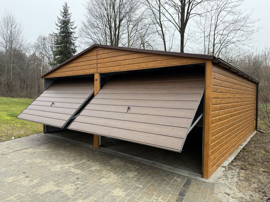Garaz blaszany 6x6 6x5,8 ocynkowany profil zamkniety