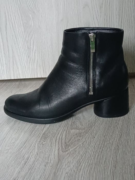 Ecco Sculpted Lx 35 damskie skórzane buty za kostkę botki sztyblety