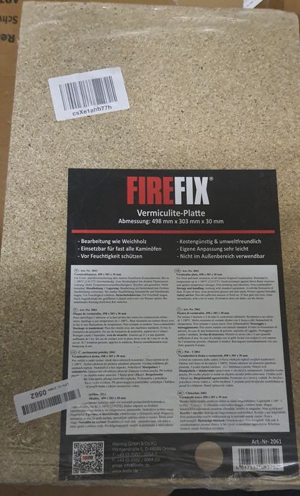 Firefix  do kominka 498x303x30 mm