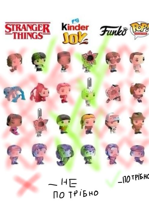 Обмін фігурок stranger things