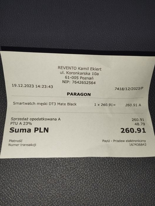 Smartwatch dt3 mate męski