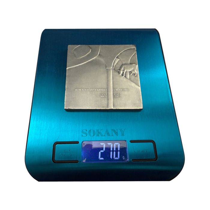 Medalha Prata 270gr 999‰ - Gil Vicente Monólogo do Vaqueiro