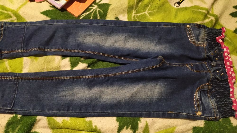 Джинсы, лосины, платье, штаны, шапка