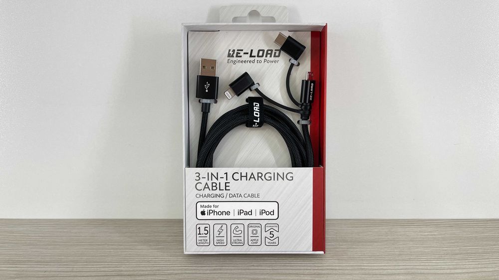 Kabel 3w1 Re-Load micro USB / USB-C / Lightning