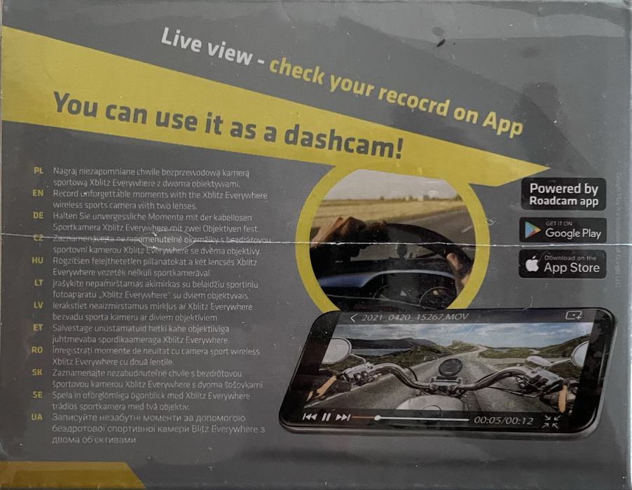 Xblitz Double Camera IPX6 nowa
