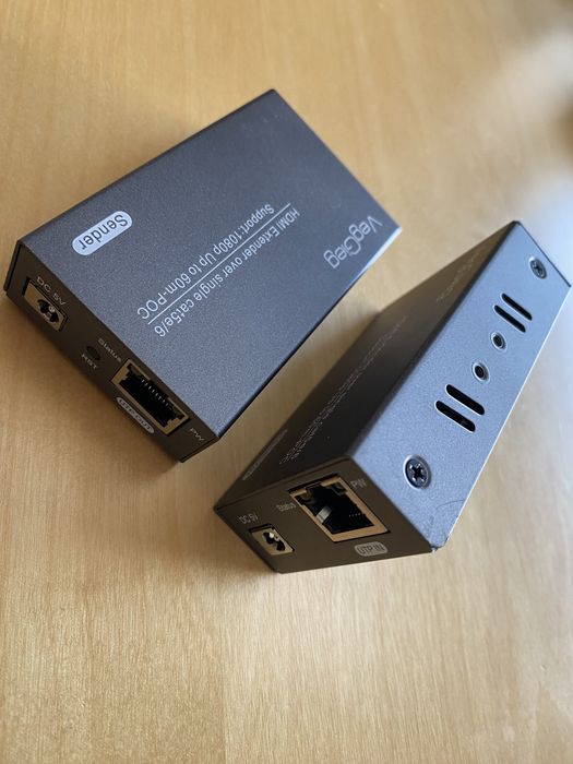 Adapter VegGieg HDMI Extender Over Ethernet 60m
