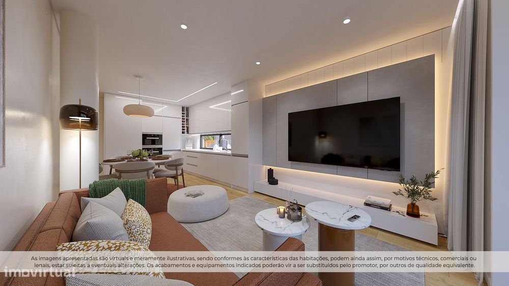 T2 Novo Último Piso c/ Lugar de Garagem em Pedroso (Carvalhos)