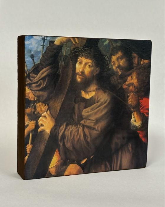 Ikona Chrystus Niosący Krzyż Personalizowana