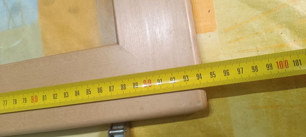 Portas de vidro com aro em madeira 940x440mm