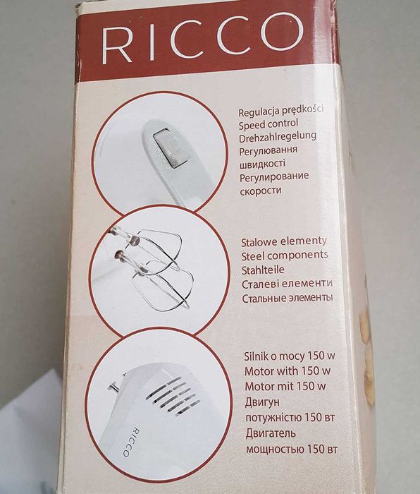Ricco Mikser elektryczny HM702 / Nowy!