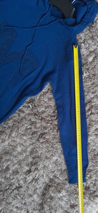 Sweter damski, tunika z kapturem XL