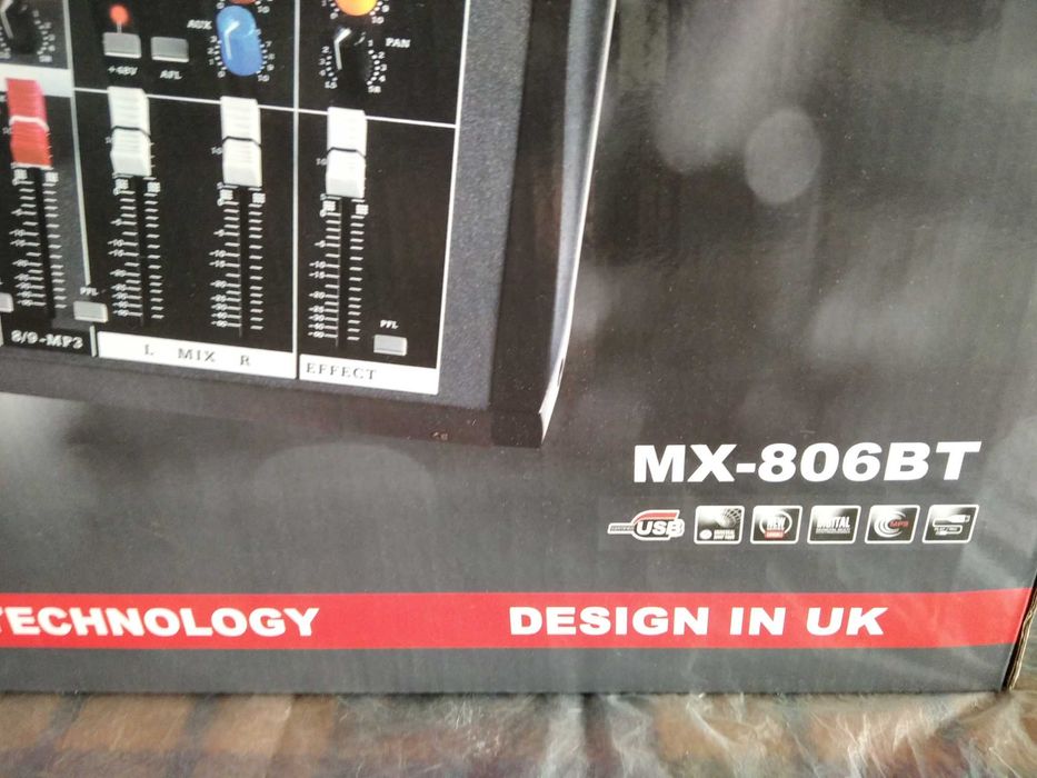 НОВЫЙ! Аудиомикшер Mixer Ямаха 8 USB \ MX 806BT 8 канальний Черный