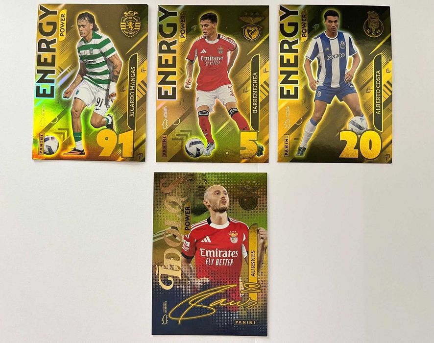 Lote de 4 Cartas especiais Paralelas da coleção Idolos 2025-26